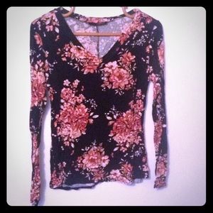 🎃Black Floral Top 3/$20